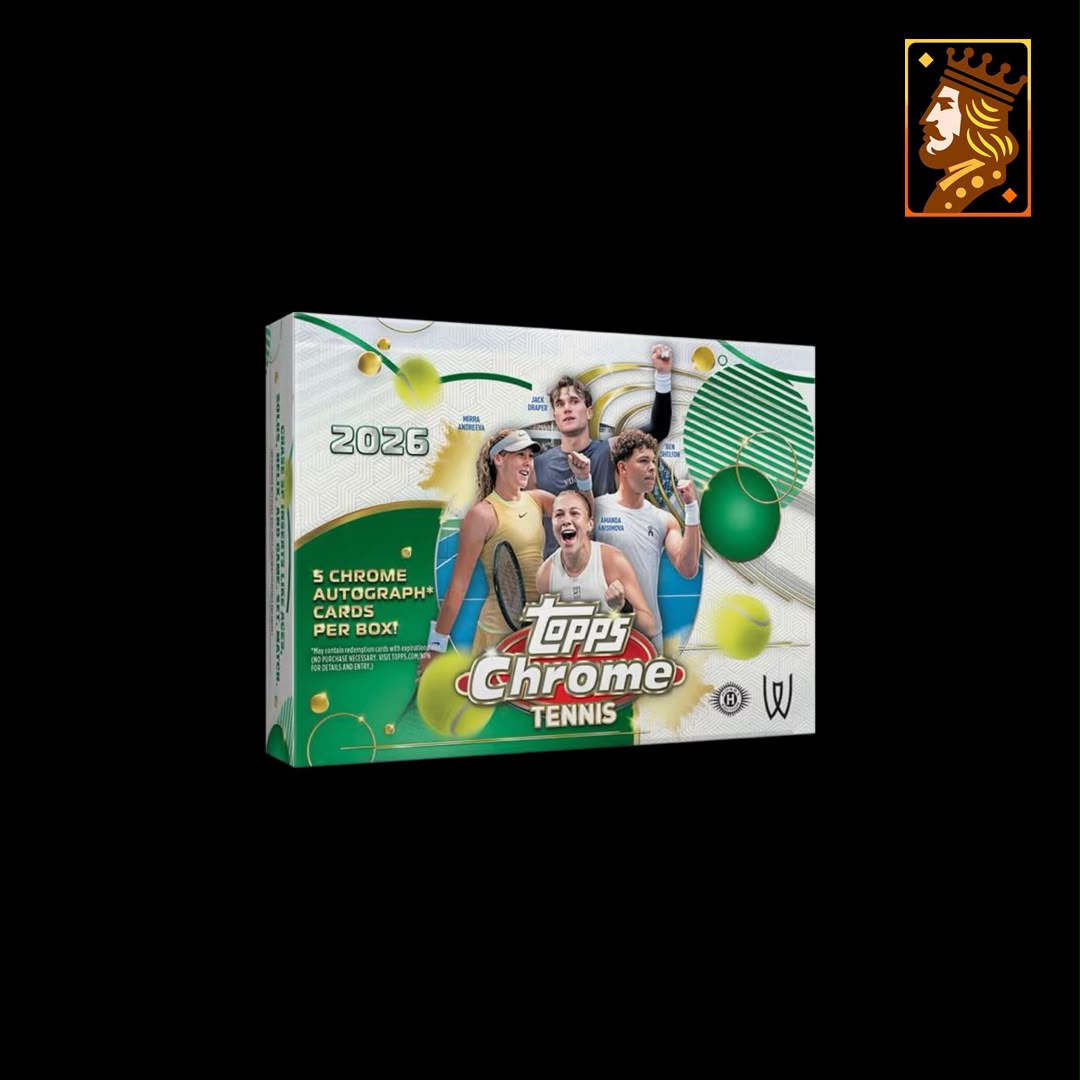#1PYP - Full Case (6-Box) - 2026 Topps Chrome Tennis Breaker's Delight