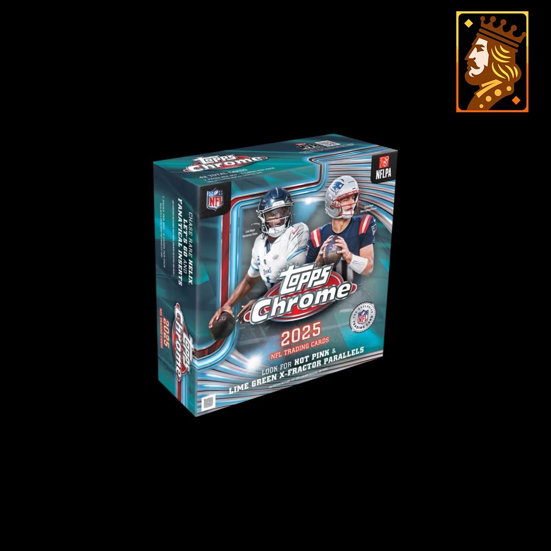 (LIVEBREAK) 2025 TOPPS Chrome NFL Football Cards - Mega Box