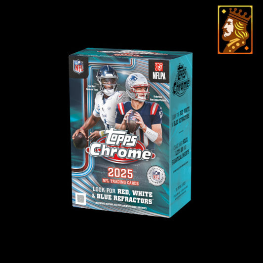 (LIVEBREAK) 2025 TOPPS Chrome NFL Football Cards Blaster Box