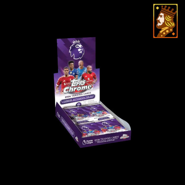 #1 PYT - Full Case (12 Boxen) 2025-26 TOPPS Chrome Premier League Soccer Cards Hobby Box
